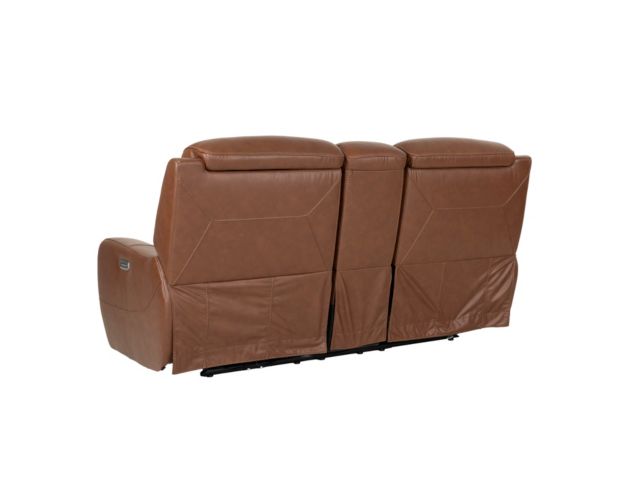 Simon Li Furniture M505 Collection Chestnut Leather Power Reclining Loveseat large image number 6