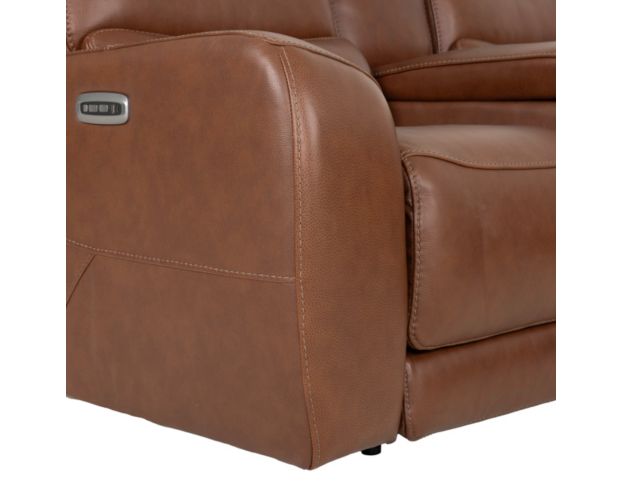 Simon Li Furniture M505 Collection Chestnut Leather Power Reclining Loveseat large image number 8