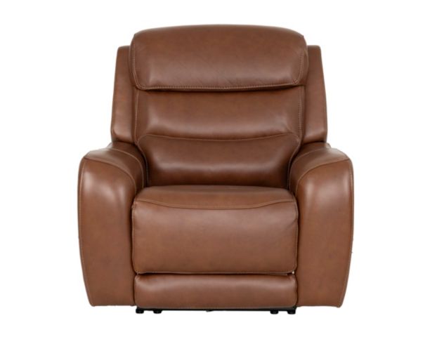 Simon Li Furniture M505 Collection Chestnut Leather Power Recliner large image number 1