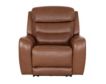 Simon Li Furniture M505 Collection Chestnut Leather Power Recliner small image number 1