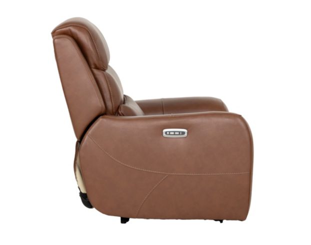 Simon Li Furniture M505 Collection Chestnut Leather Power Recliner large image number 4