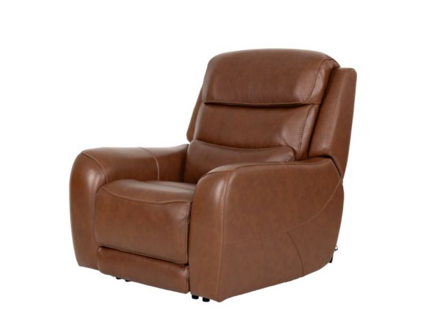 Simon Li Furniture M505 Collection Chestnut Leather Power Recliner large image number 6