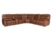 Simon Li M514 Collection Chestnut 6-Piece Leather Power Reclining Sectional small image number 2