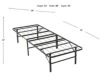 Sleeptone Foldable Metal Twin Platform Bed Frame small image number 7