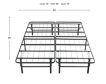 Sleeptone Foldable Metal Platform Storage Full Bed Frame small image number 6