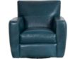 Soft Line America 4821 Collection Teal 100% Leather Swivel Chair small image number 1