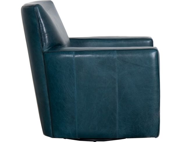 Soft Line America 4821 Collection Teal 100% Leather Swivel Chair large image number 3
