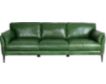 Soft Line America 7905 Collection 100% Leather Green Sofa small image number 1