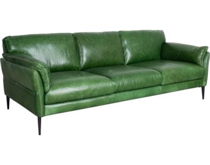 Soft Line America 7905 Collection Genuine Leather Green Sofa