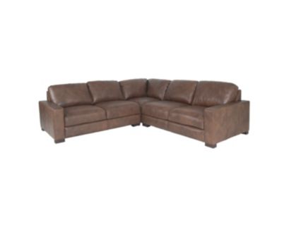 Soft Line America 7795 Dutton Chocolate Genuine Leather 3-Piece Sectional