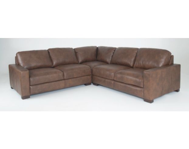 Soft Line America 7795 Dutton Chocolate Genuine Leather 3-Piece Sectional large image number 1