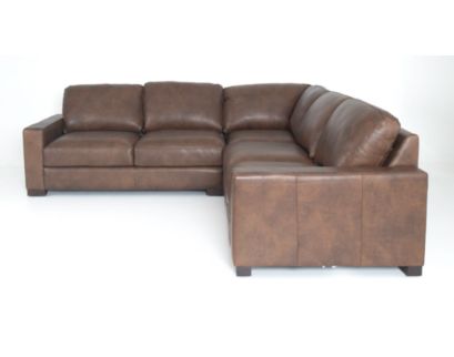 Soft Line America 7795 Dutton Chocolate Genuine Leather 3-Piece Sectional