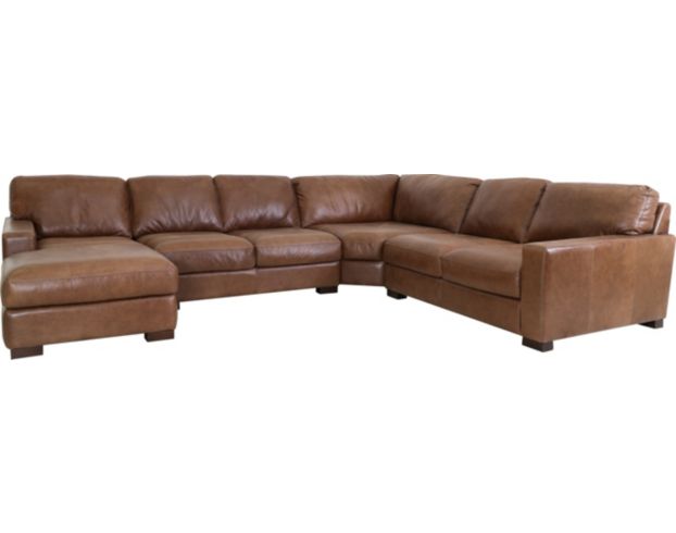 Soft Line America 4522 Collection 100% Leather 4-Piece Sectional large image number 1