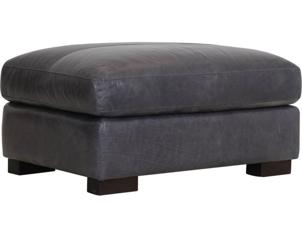 Soft Line America 4522 Collection Gray 100% Leather Ottoman large image number 1