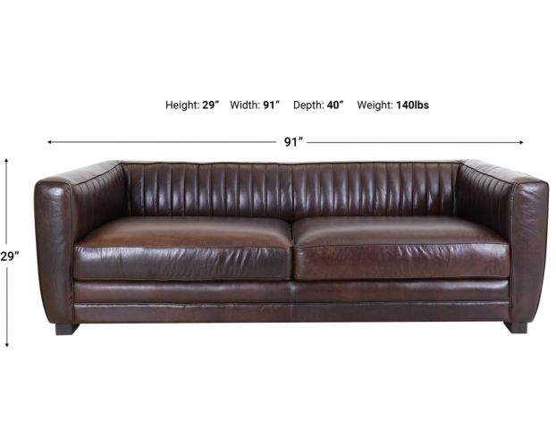 Soft 7640 100% Leather Sofa | Homemakers