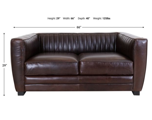 Soft Line America 7640 Collection 100% Leather Loveseat large image number 6