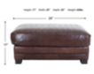Soft Line America 7640 Collection 100% Leather Ottoman small image number 4