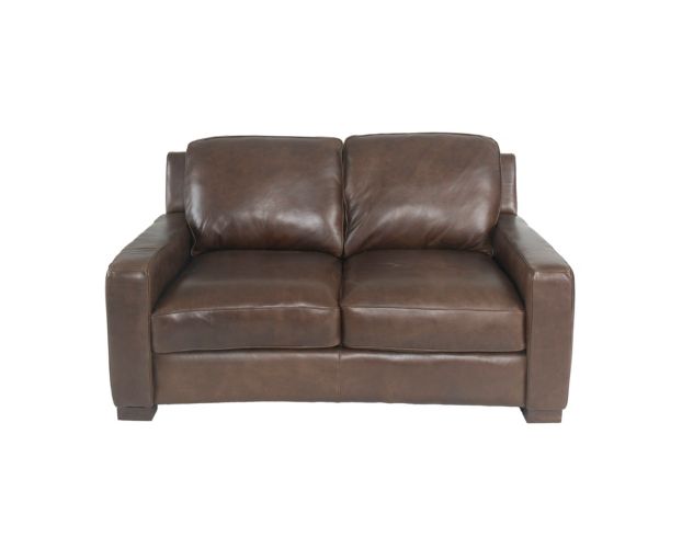 Soft Line America 7530 Collection Utah Chestnut Genuine Leather Loveseat large image number 1