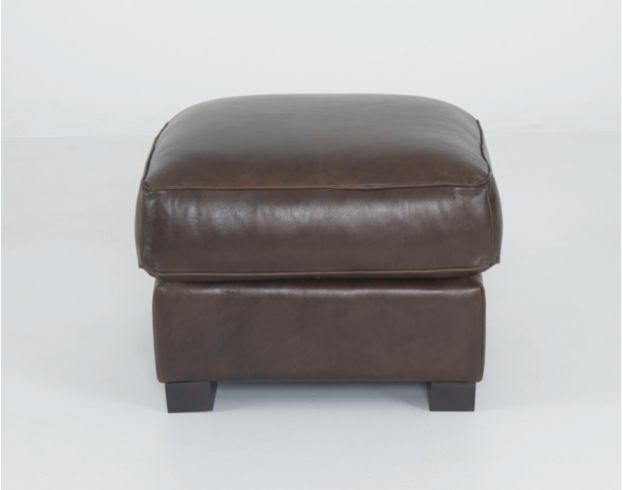 Soft Line America 7530 Collection Genuine Leather Chestnut Ottoman large image number 1