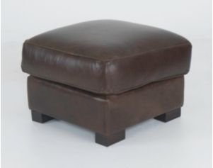 Soft Line America 7530 Collection Genuine Leather Chestnut Ottoman