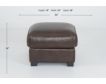 Soft Line America 7530 Collection Genuine Leather Chestnut Ottoman small image number 3