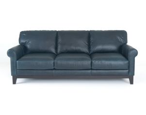 Soft Line America 7877 Waco Blue Genuine Leather Sofa