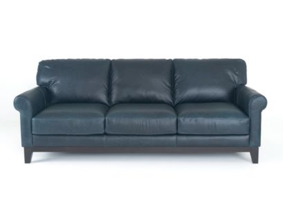 Soft Line America 7877 Waco Blue Genuine Leather Sofa