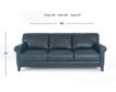 Soft Line America 7877 Waco Blue Genuine Leather Sofa small image number 8