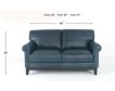 Soft Line America 7877 Waco Blue Genuine Leather Loveseat small image number 8