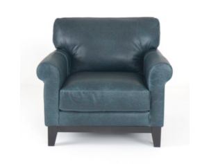 Soft Line America 7877 Waco Blue Genuine Leather Chair