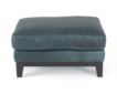 Soft Line America 7877 Waco Blue Genuine Leather Ottoman small image number 1