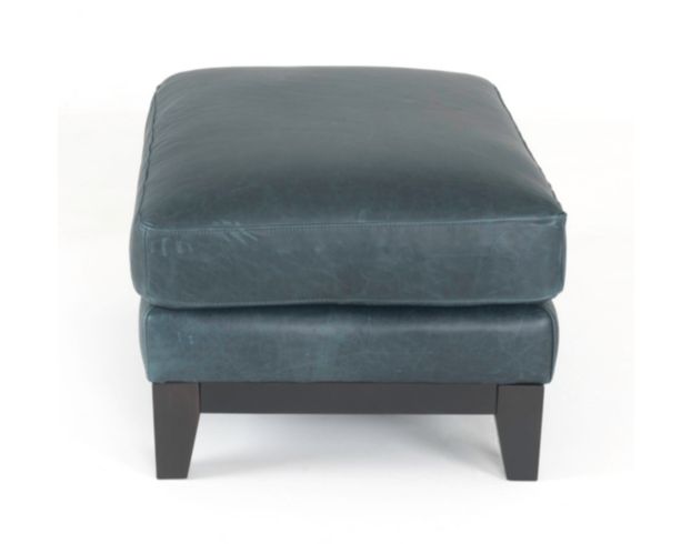 Soft Line America 7877 Waco Blue Genuine Leather Ottoman large image number 3