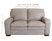 Soft Line America 7533 Collection 100% Leather Bone Loveseat small image number 5