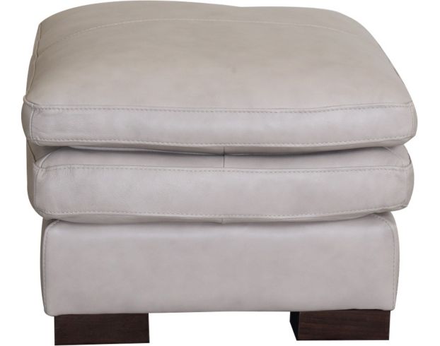 Soft Line America 7533 Collection 100% Leather Bone Ottoman large image number 1