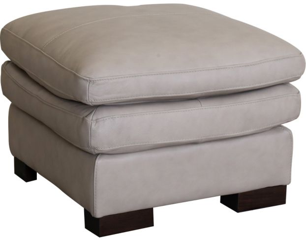 Soft Line America 7533 Collection 100% Leather Bone Ottoman large image number 2