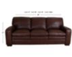 Soft Line America 7533 Collection 100% Leather Whiskey Sofa small image number 6