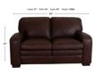 Soft Line America 7533 Collection 100% Leather Whiskey Loveseat small image number 6