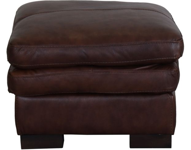 Soft leather deals ottoman