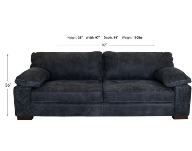 Soft Line America 7256 100% Leather XL Sofa large image number 6