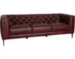 Soft Line America 7871 Collection 100% Leather Burgundy Sofa small image number 2