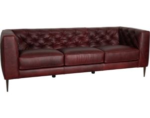Soft Line America 7871 Collection 100% Leather Burgundy Sofa