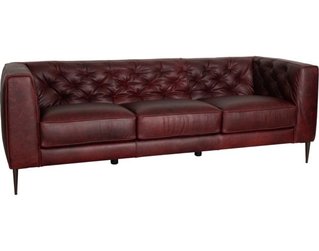 Soft Line America 7871 Collection 100% Leather Burgundy Sofa large image number 2
