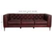 Soft Line America 7871 Collection 100% Leather Burgundy Sofa small image number 6