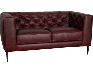 Soft Line America 7871 Collection 100% Leather Burgundy Loveseat