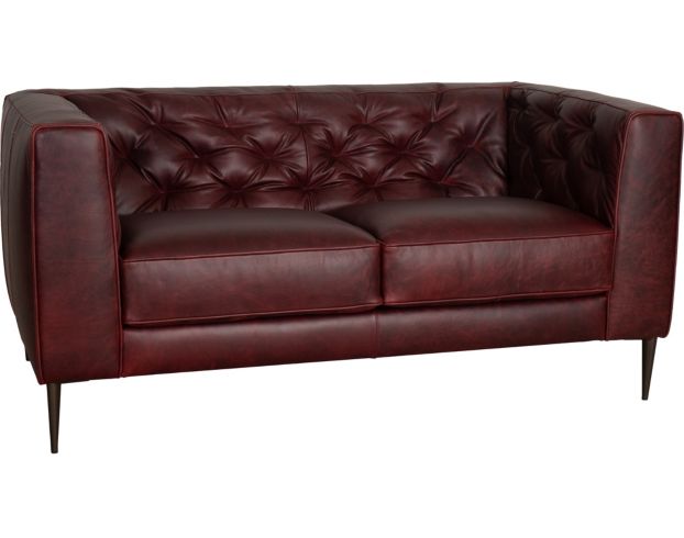 Soft Line America 7871 Collection 100% Leather Burgundy Loveseat large image number 2