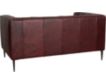 Soft Line America 7871 Collection 100% Leather Burgundy Loveseat small image number 4