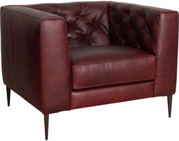 Soft Line America 7871 Collection Genuine Leather Burgundy Chair large image number 2