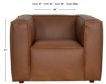 Soft Line America 7902 Collection Brown 100% Leather Chair small image number 6