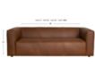 Soft Line America 7902 Collection Brown 100% Leather Sofa small image number 6