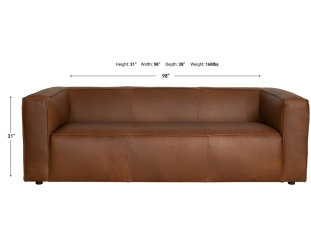 Soft Line America 7902 Collection Brown 100% Leather Sofa large image number 6